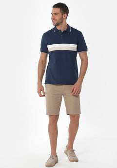 Heren Slim Chino short Beige