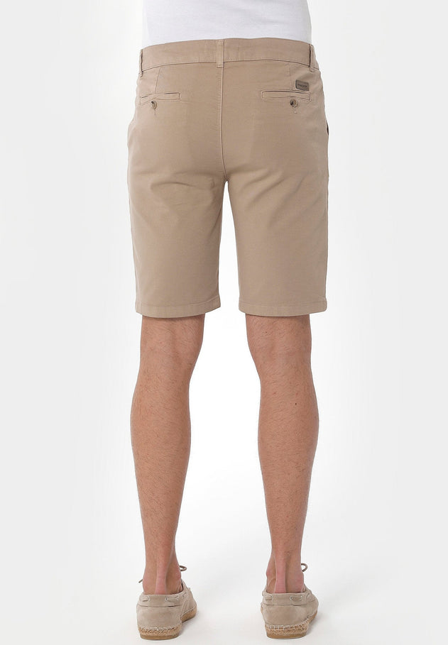 Heren Slim Chino short Beige