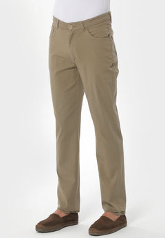 Men's Five-Pocket Organic Cotton Trousers Olive