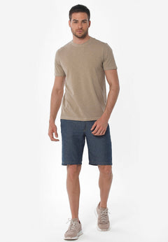 Heren Hennepmix Denim short Save Blue