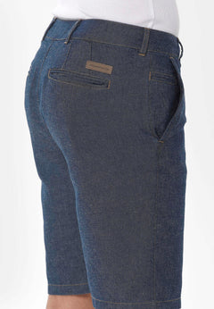Heren Hennepmix Denim short Save Blue