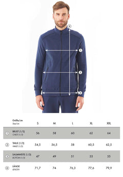 Organication size chart MOR14637