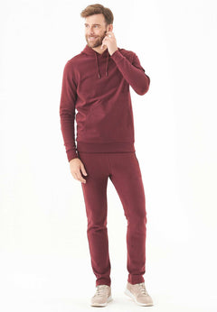 Heren Soft Touch Hoodie Bordeaux