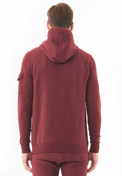 Heren Soft Touch Hoodie Bordeaux