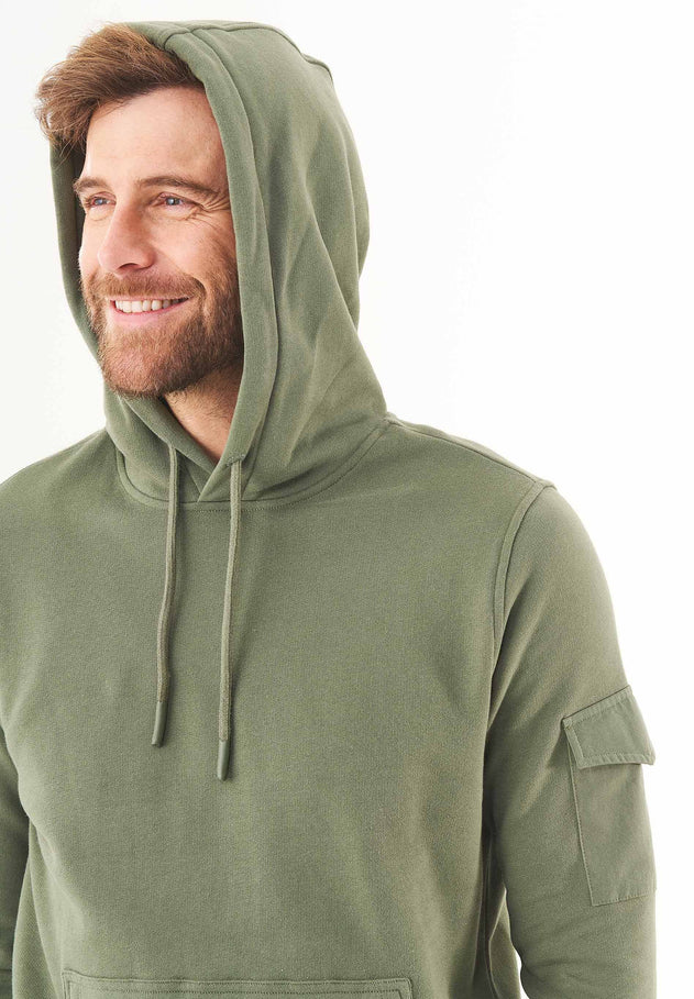 Heren Soft Touch Hoodie Middenolijf