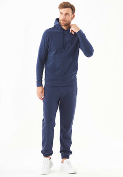 Heren Soft Touch Hoodie Marineblauw