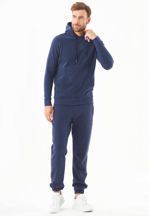 Heren Soft Touch Hoodie Marineblauw