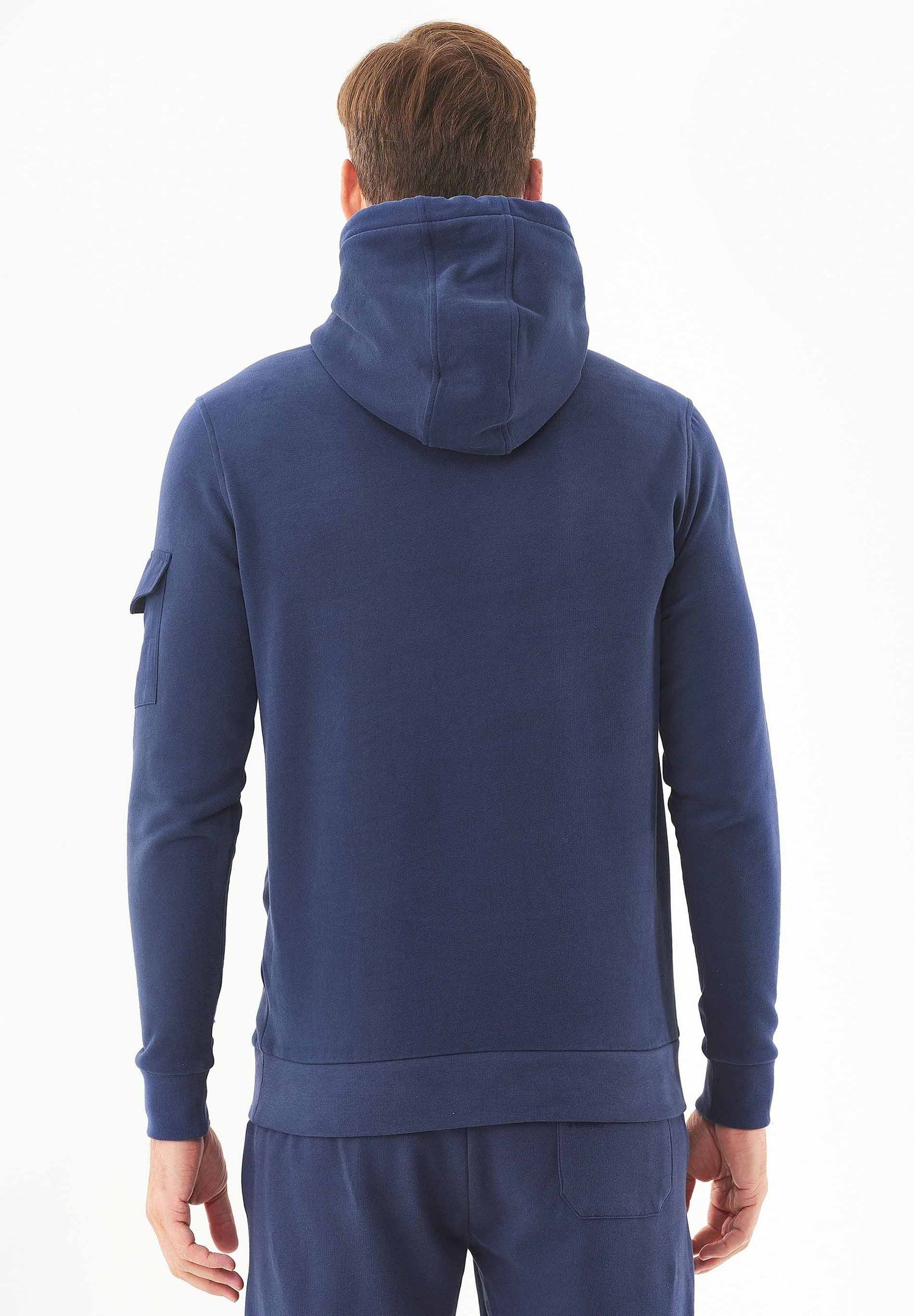 Heren Soft Touch Hoodie Marineblauw