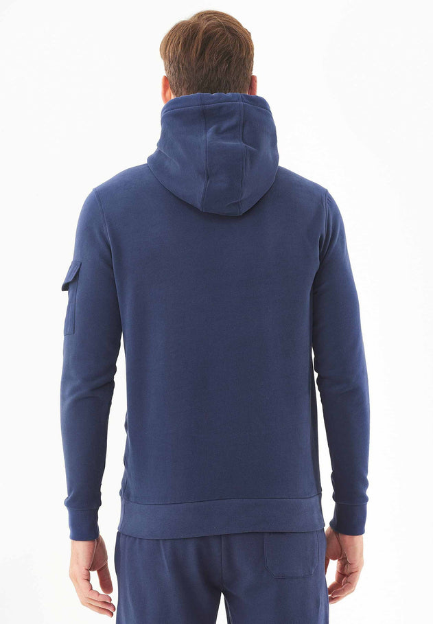 Heren Soft Touch Hoodie Marineblauw
