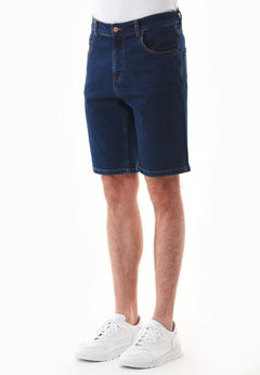Heren Denim short Mid Blue