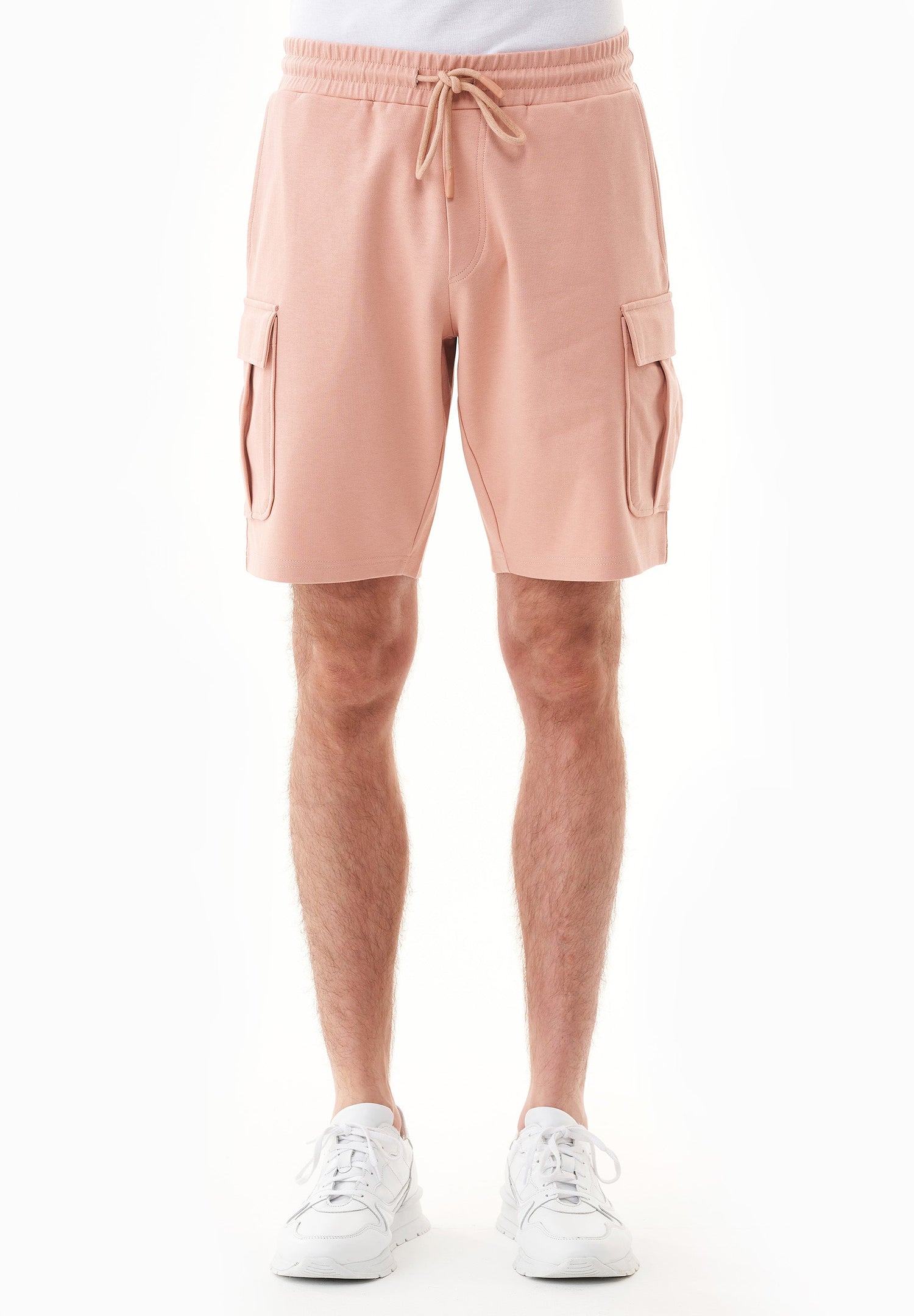 Heren Cargo Sweatshort Dusty Blush