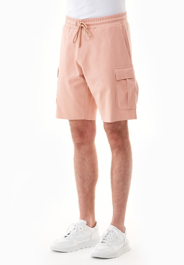 Heren Cargo Sweatshort Dusty Blush
