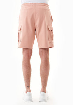 Heren Cargo Sweatshort Dusty Blush