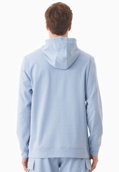 Heren Piqué Hoodie IJsblauw