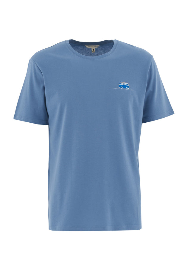 Heren Modalmix Kleinbus T-shirt Coronet Blue