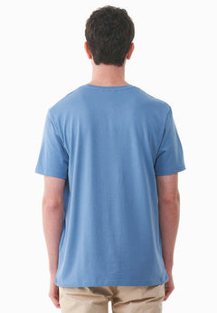 Heren Modalmix Kleinbus T-shirt Coronet Blue