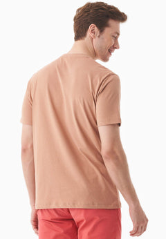 Heren Sunset Surf T-shirt Tan
