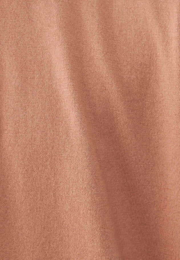 Heren Gebreid Poloshirt Tan