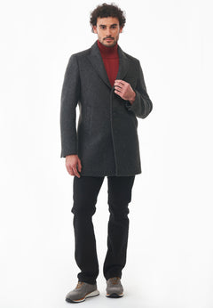 Men's Wool Blend Coat Asphalt