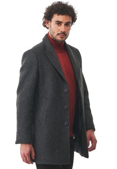 Men's Wool Blend Coat Asphalt