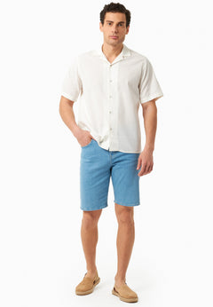Heren Denim Bermudashort Lichtblauw