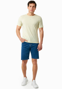 Heren Denim Bermudashort Medium Blue
