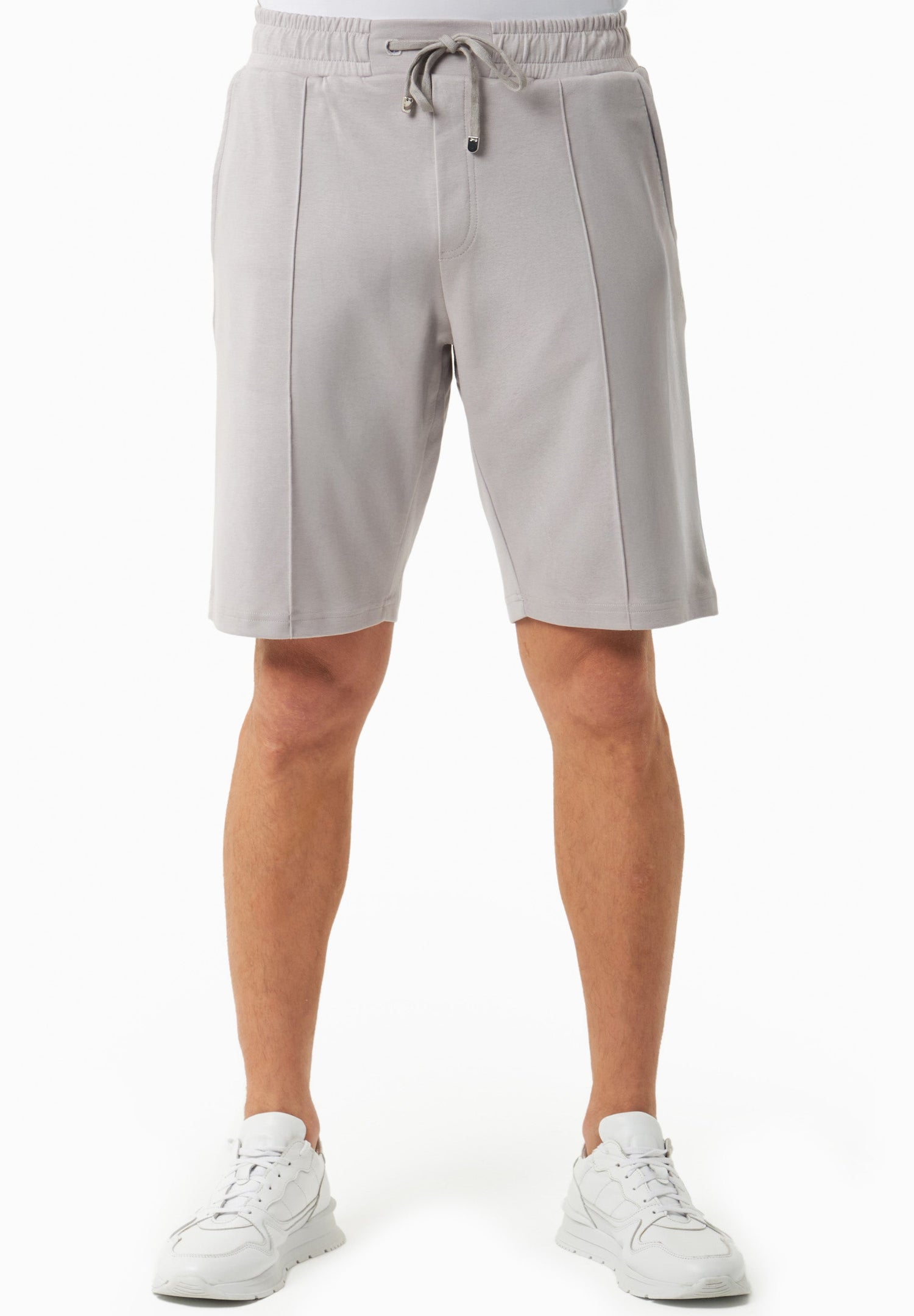 Heren Modalmix Sweatshort Lichtgrijs
