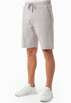 Heren Modalmix Sweatshort Lichtgrijs