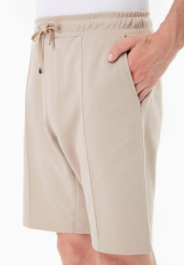Heren Modalmix Sweatshort Zand