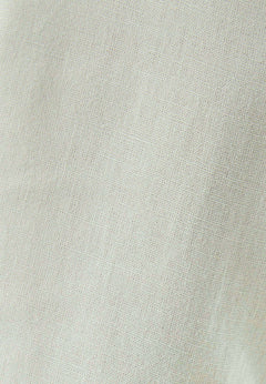 Men's Linen Blend Button-Up Shirt Green Moss