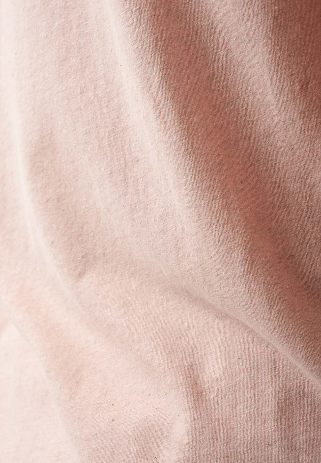 Heren Linnenmix T-shirt Pastel Pink