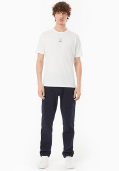 Heren Modalmix Dolfijn T-shirt Gebroken wit