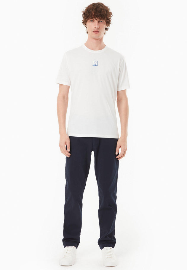 Heren Modalmix Dolfijn T-shirt Gebroken wit