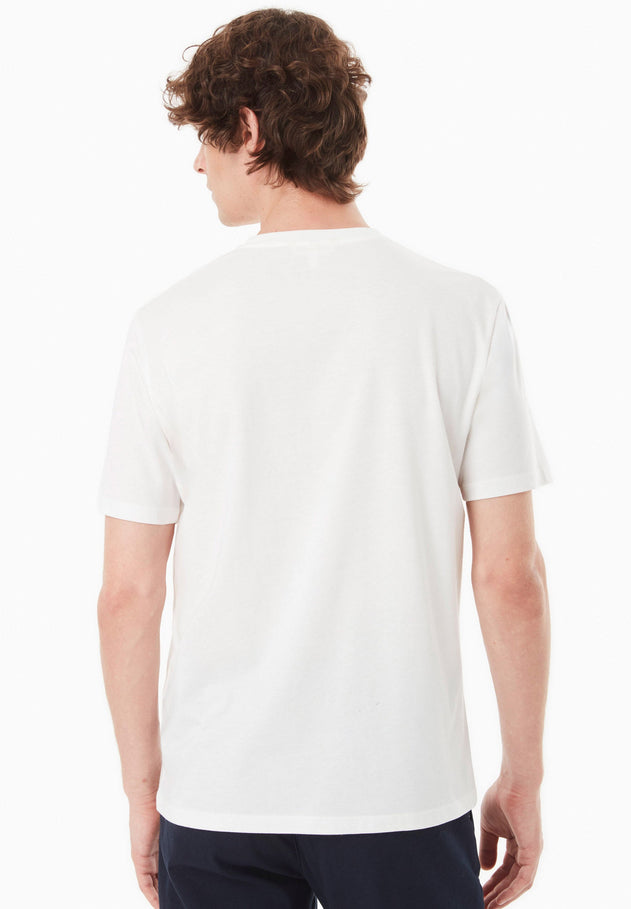 Heren Modalmix Dolfijn T-shirt Gebroken wit