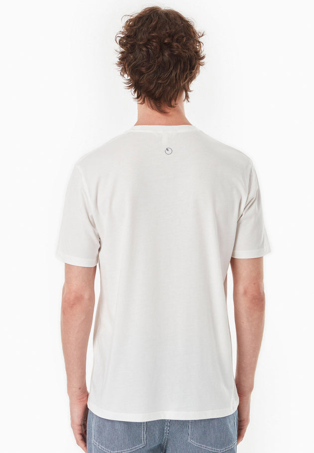 Heren Modalmix Organication T-shirt Gebroken wit