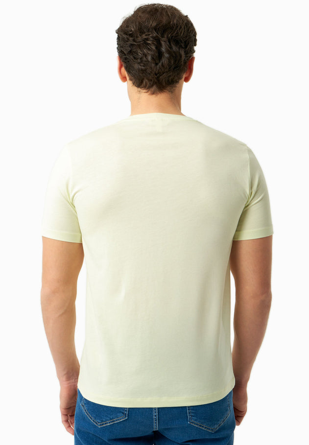 Heren Bicycle T-shirt Lime Green
