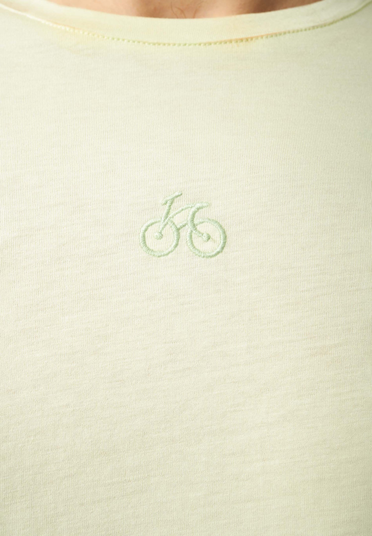 Heren Bicycle T-shirt Lime Green