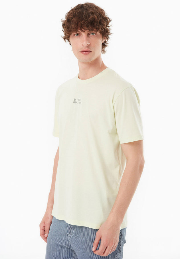 Heren No Risk T-shirt Lime Green