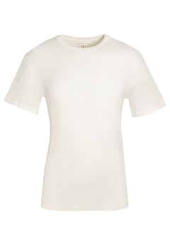 Heren Waffle T-shirt Naturel