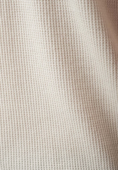 Heren Waffle T-shirt Naturel