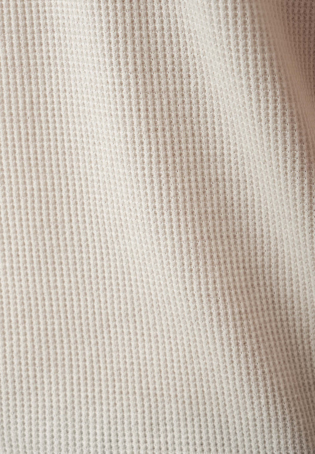 Heren Waffle T-shirt Naturel