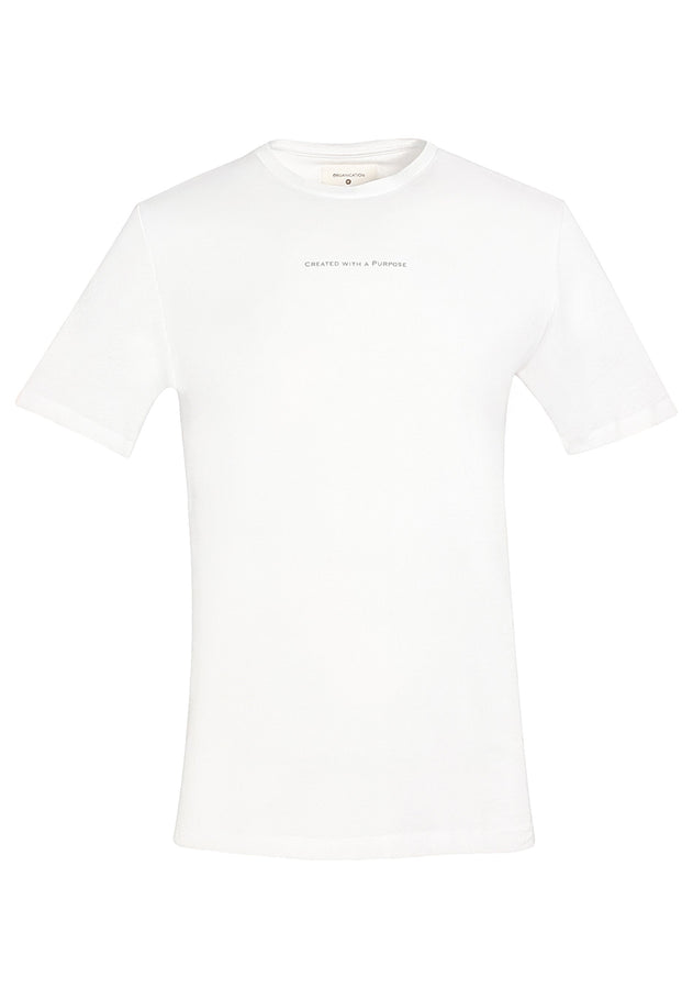 Heren Modalmix Purpose T-shirt Gebroken wit