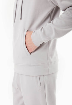 Heren Modalmix Hoodie Lichtgrijs