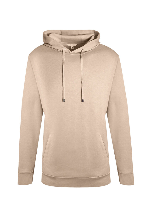 Heren Modalmix Hoodie Zand