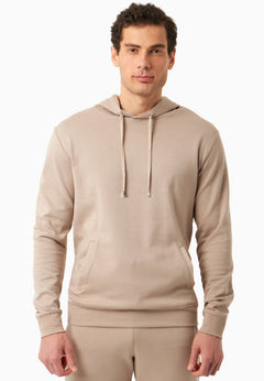 Heren Modalmix Hoodie Zand