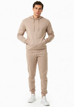 Heren Modalmix Hoodie Zand