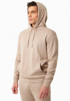 Heren Modalmix Hoodie Zand
