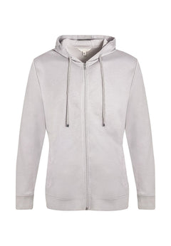 Heren Modalmix Ritshoodie Lichtgrijs