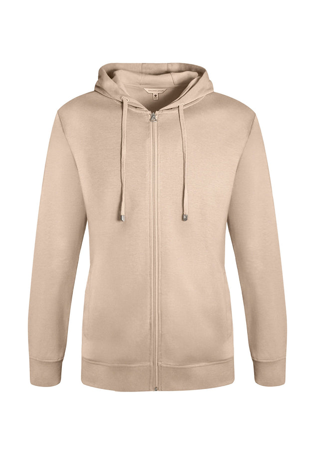Heren Modalmix Ritshoodie Zand