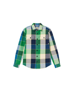 Men's Lucas Overshirt Checks Art Blue